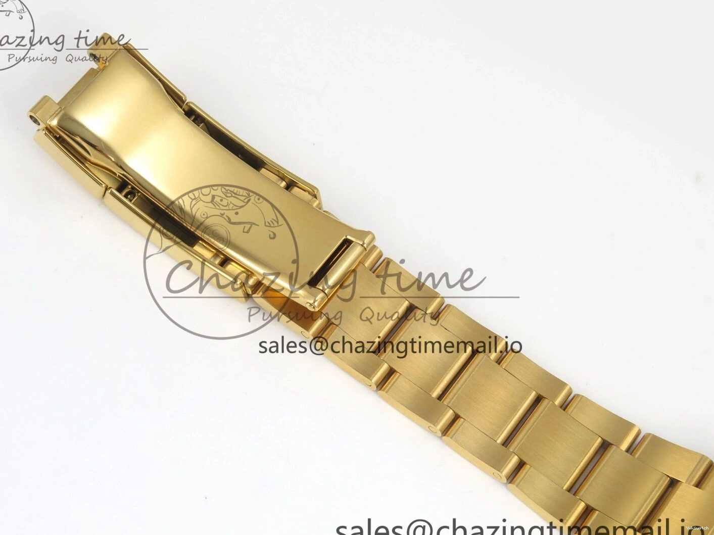 Bezel YG Crystals MPF SA4801 Skeleton Bracelet Custom 40mm Modded Green Dial Daytona on 0427